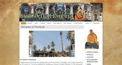 Desktop Screenshot of hombujapadmavati.org